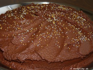 Čokoládová torta s ťažkou parížskou šľahačkou